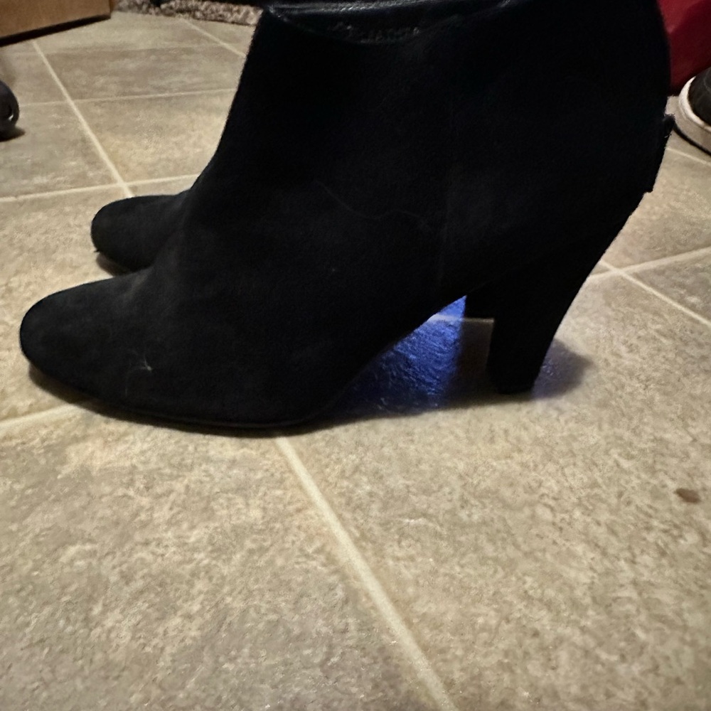 Eric Michael Black Suede Ankle Booties